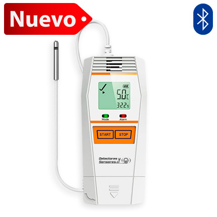 NUEVO-Datalogger Temperatura Y Humedad Bluetooth con Sonda Certificado