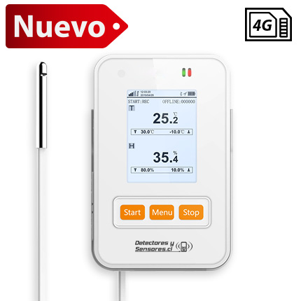 Nuevo Termógrafo Controlador con Sonda Temperatura y Humedad GSM Certificado