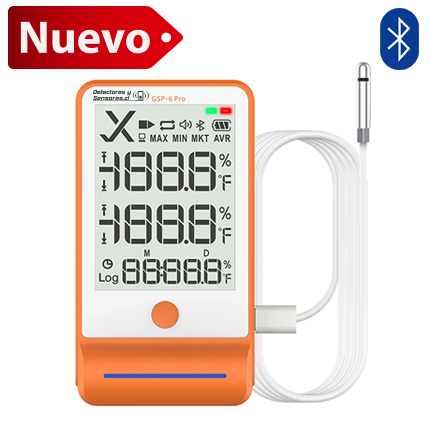 Datalogger Temperatura y Humedad Bluetooth Elitech GSP6-PRO con Sonda Certificado